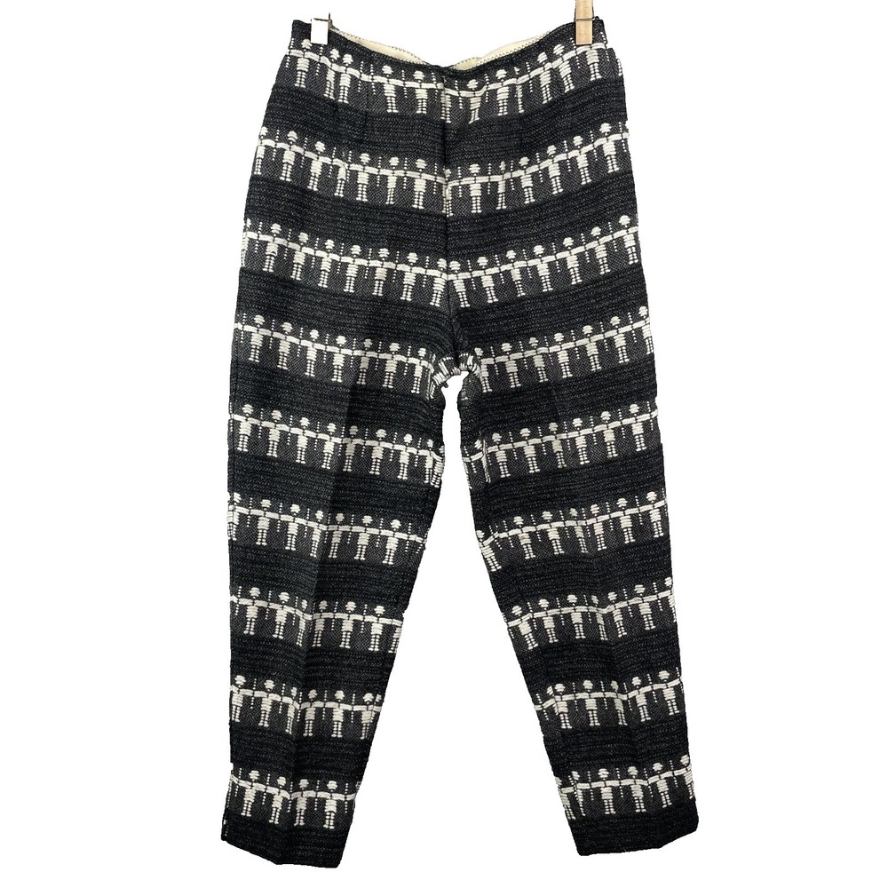 VTG Jantzen Wool Blend Pant Women's 30x25* Novelty Paper Doll Trouser 60's Boho